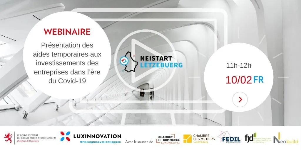 Webinaire - Présentation des aides temporaires aux investissements des entreprises dans l’ère du Covid-19