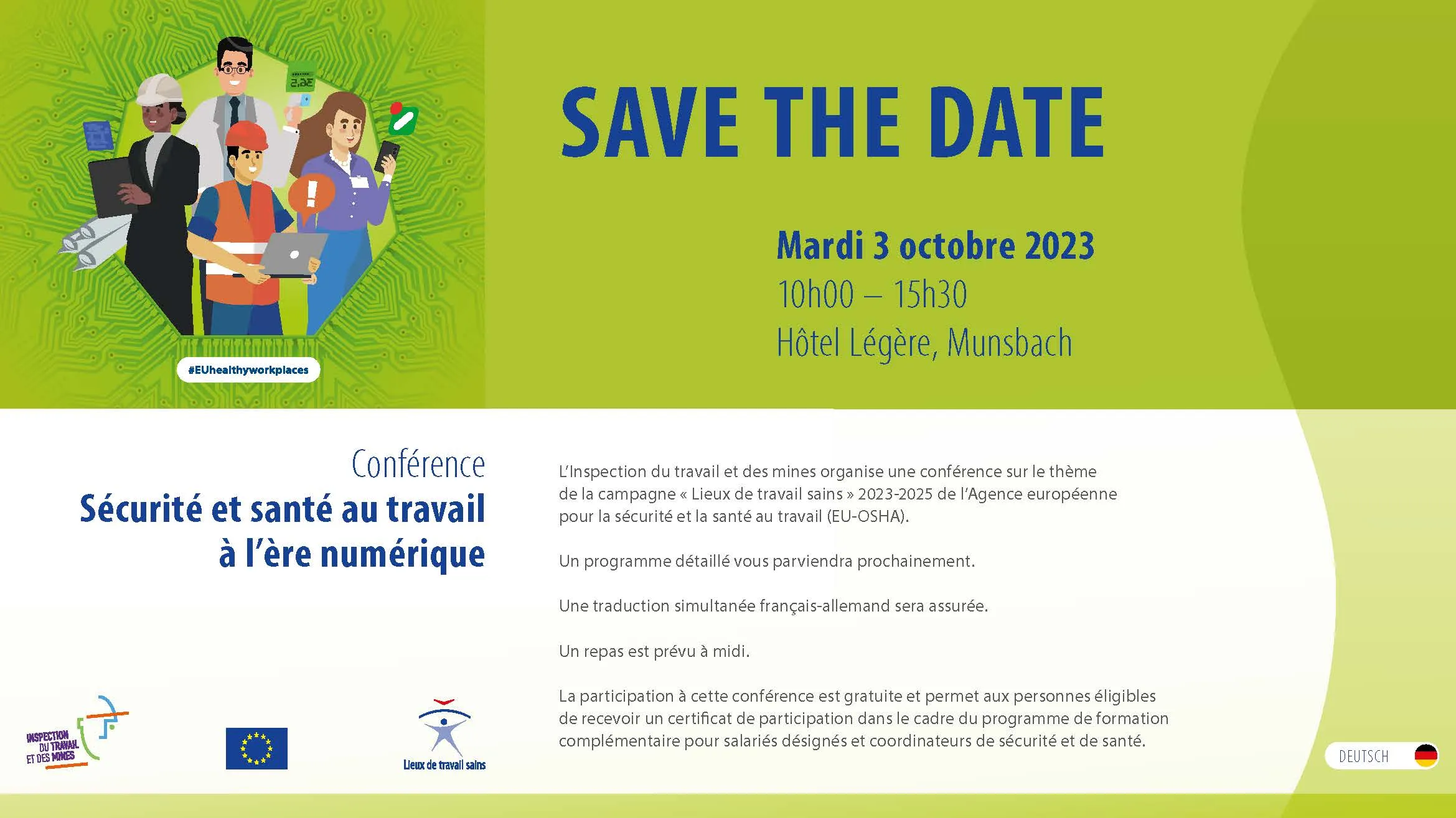 Conférence Sécurité et santé au travail à l’ère numérique