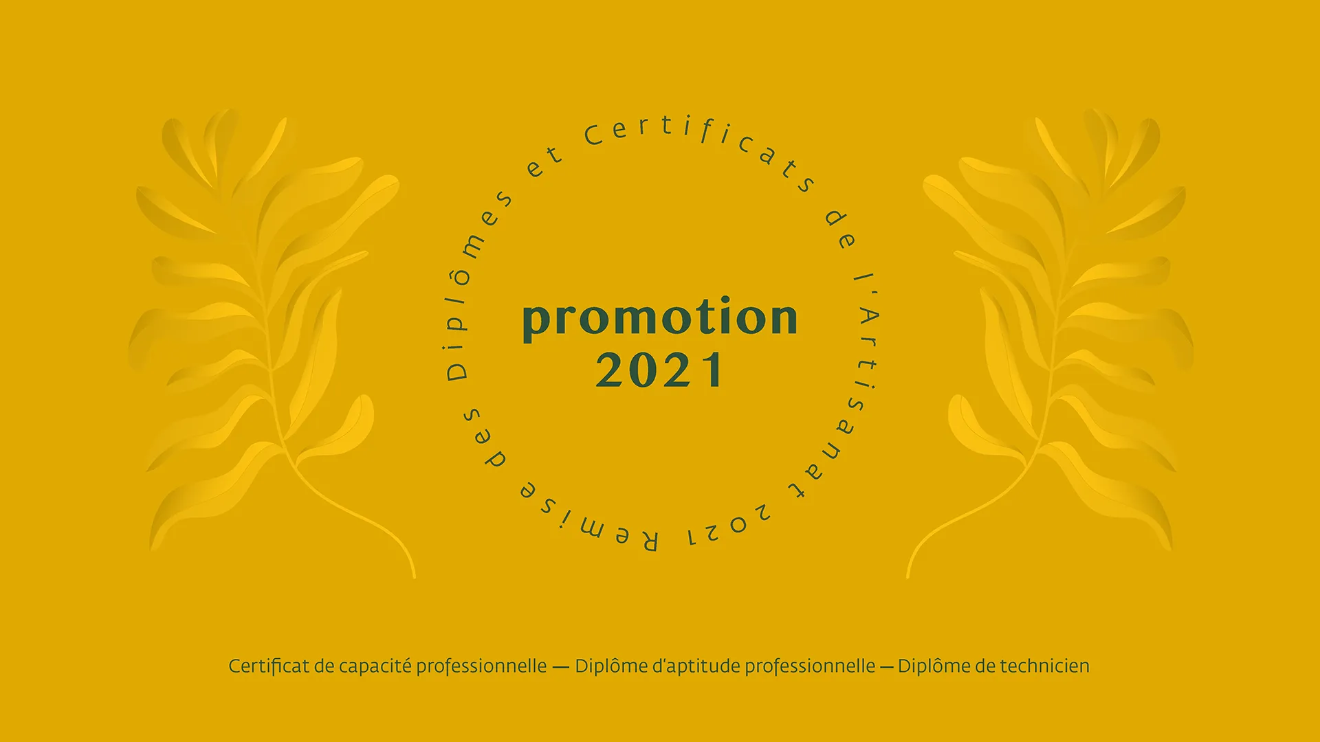 Remise des diplômes de fin d’apprentissage 2021 Remise des diplômes de fin d’apprentissage 2021