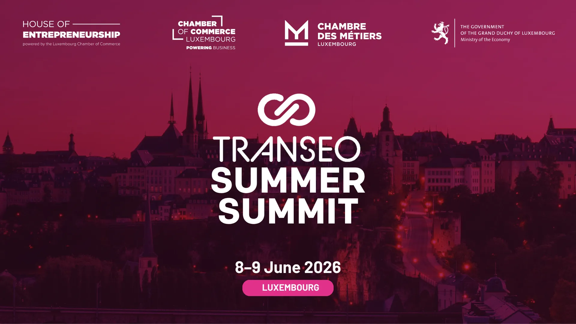 Inscriptions ouvertes pour le Transeo Summer Summit 2026 - Référence européenne en matière de transmission et d’acquisition de PME