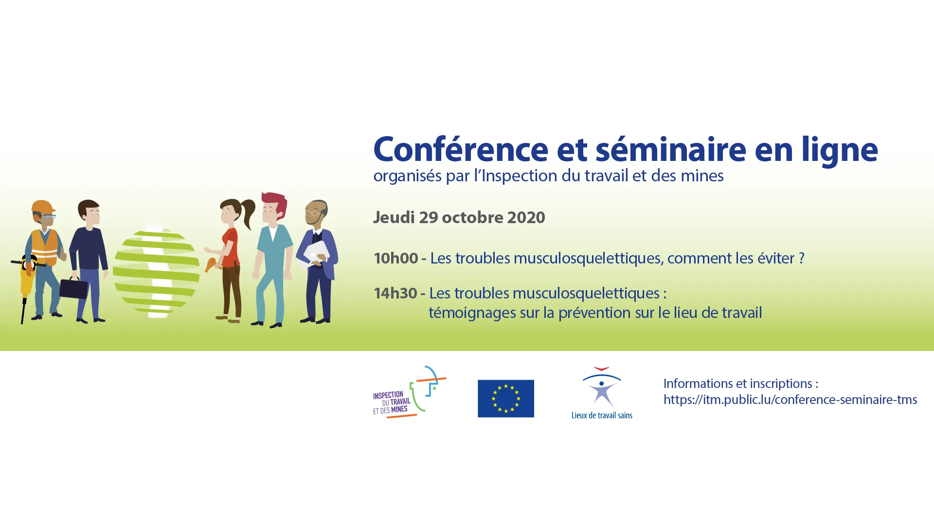 Conférence et séminaire en ligne - Les troubles musculosquelettiques