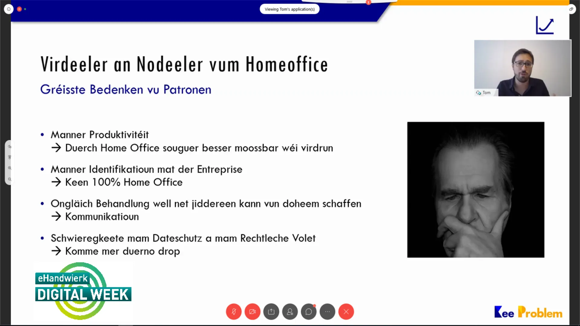 Webinar - Télétravail - och am Handwierk interessant