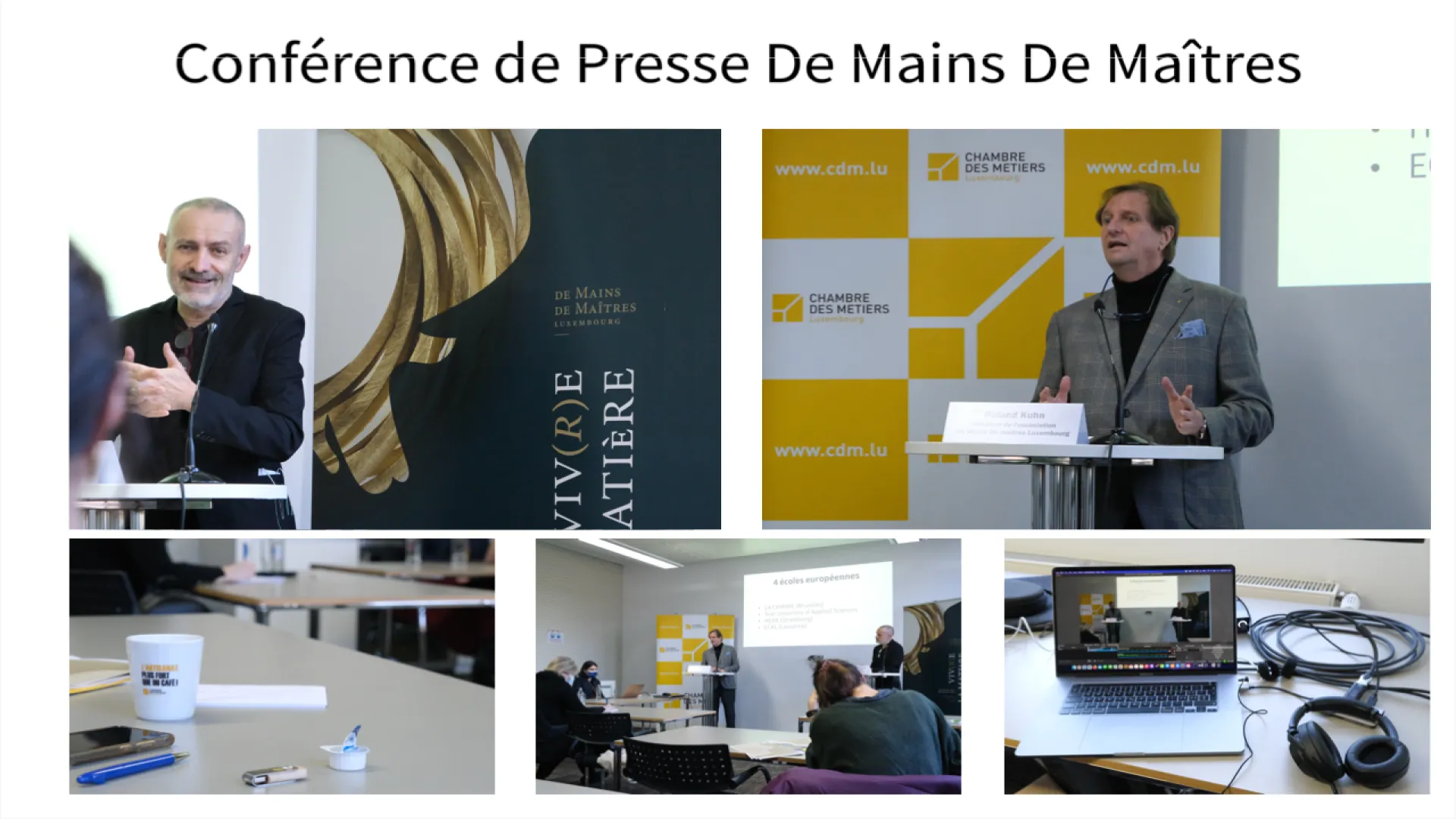 Conférence de Presse De Mains De Maîtres