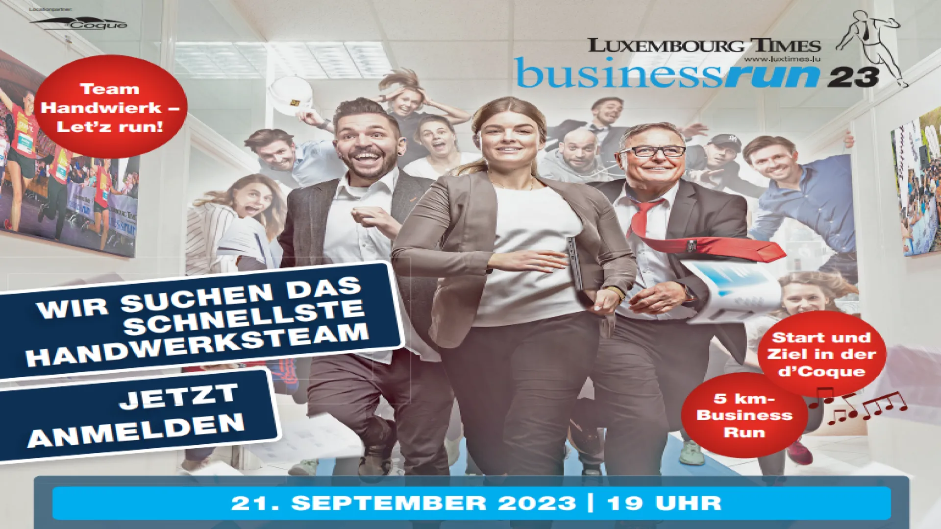 Prix spécial « Team Handwierk » de la Chambre des Métiers pour l’équipe mixte (m/w) la plus rapide faisant partie d'une entreprise artisanale dans le cadre du Luxembourg Times BusinessRun 2023