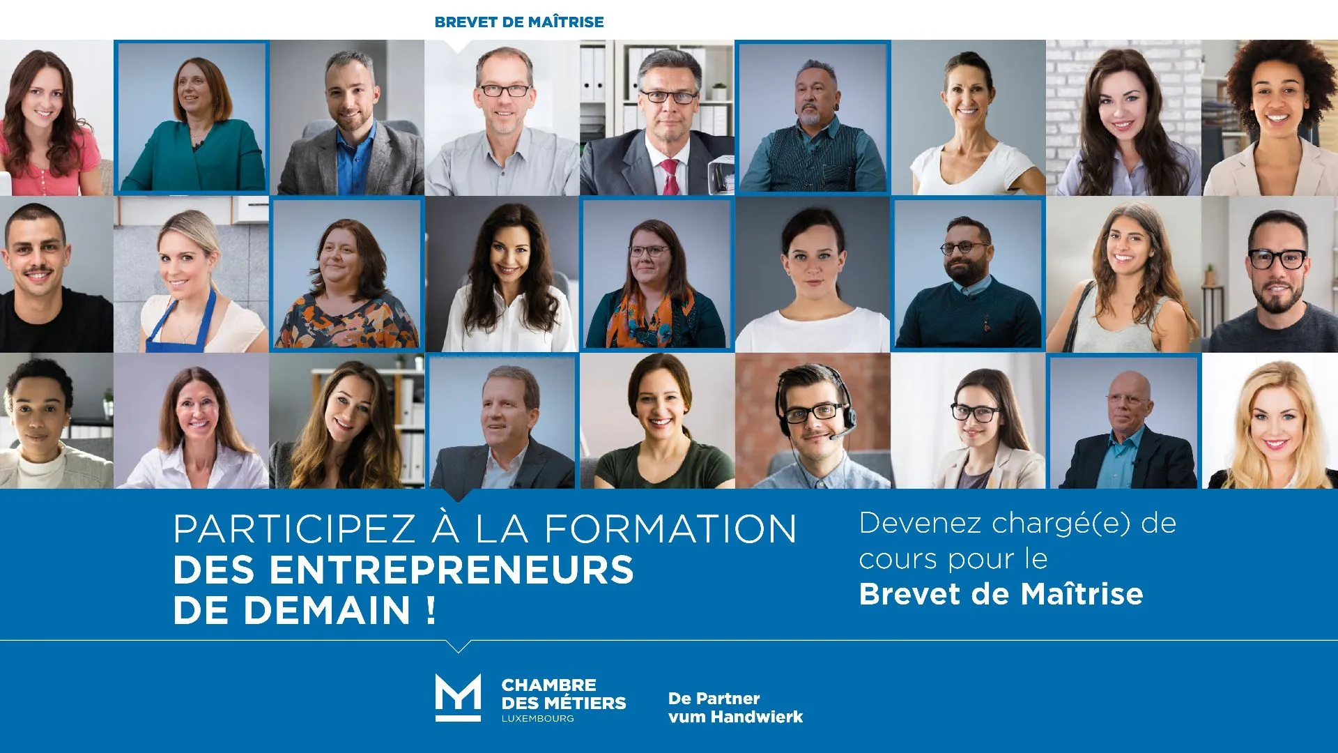 Participez à la formation des entrepreneurs de demain et devenez chargé(e) de cours pour le Brevet de Maîtrise.