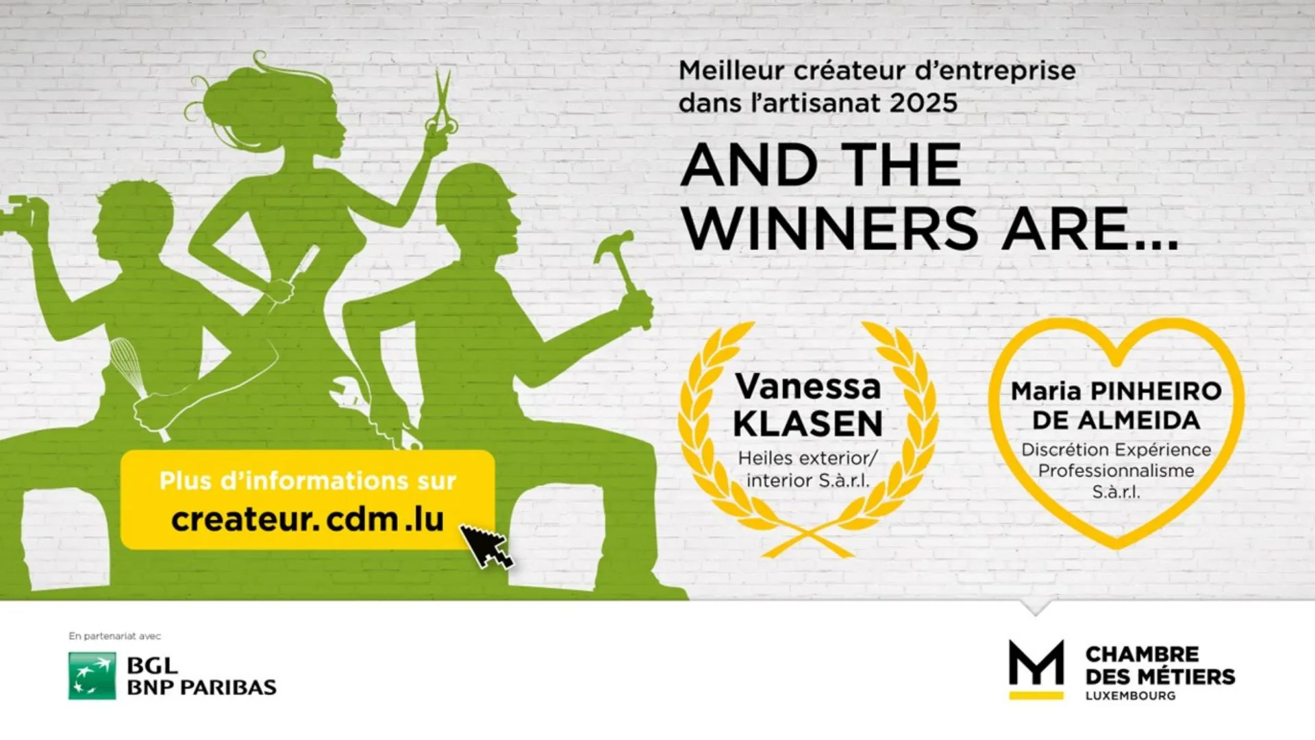 Heiles Exterior/Interior S.à r.l. remporte la 8e édition du Prix « Meilleur Créateur d’Entreprise dans l’Artisanat 2025 »