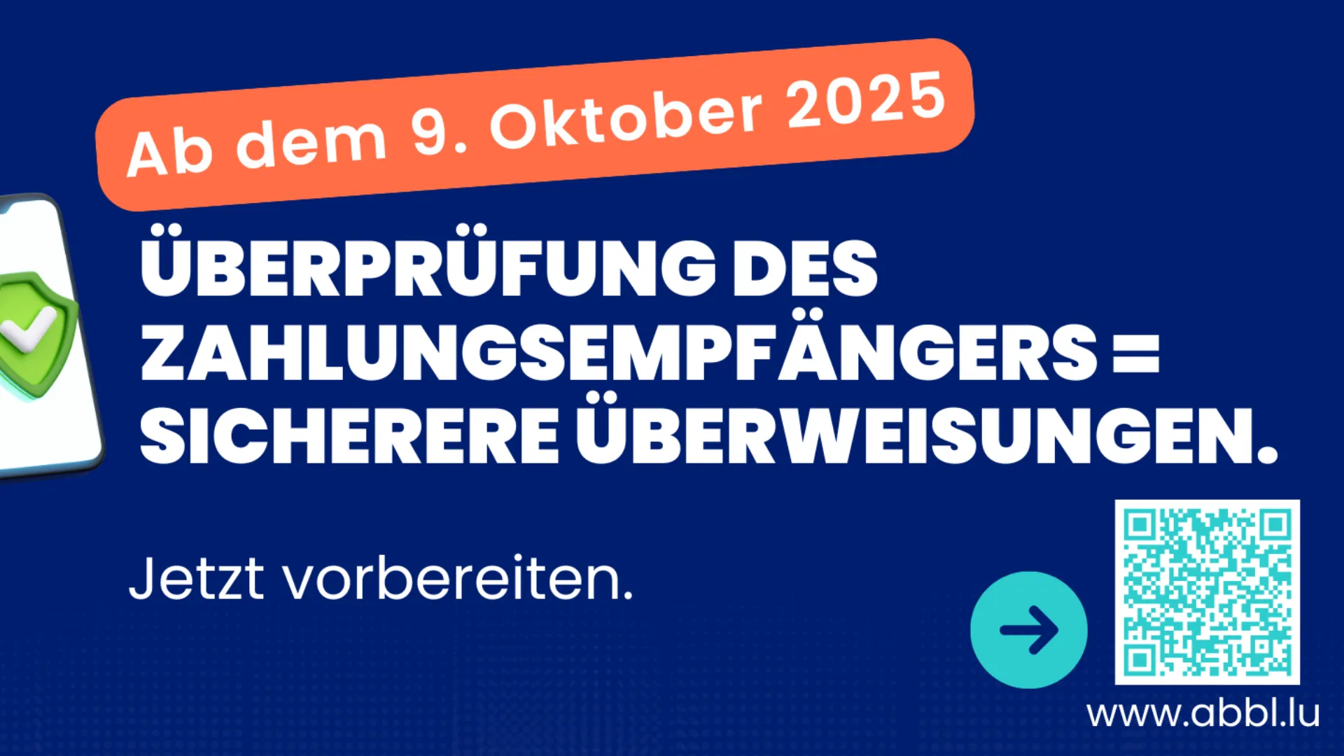Pressemitteilung ABBL: Überweisungen: Einführung der Überprüfung des Zahlungsempfängers ab dem 9. Oktober 2025