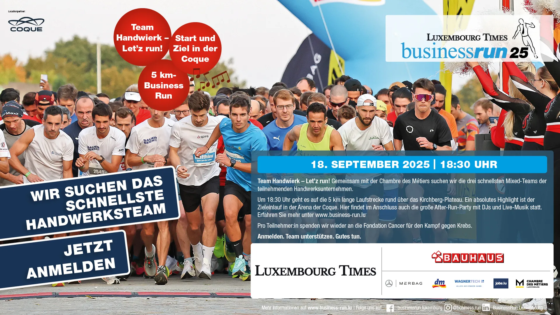 BusinessRun 2025 - Prix spécial « Team Handwierk » de la Chambre des Métiers BusinessRun 2025 - Prix spécial « Team Handwierk » de la Chambre des Métiers