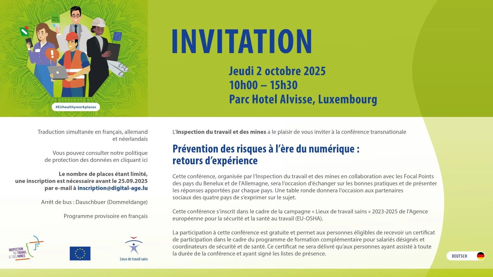 Conférence : Prévention des risques à l’ère du numérique – retours d’expérience 