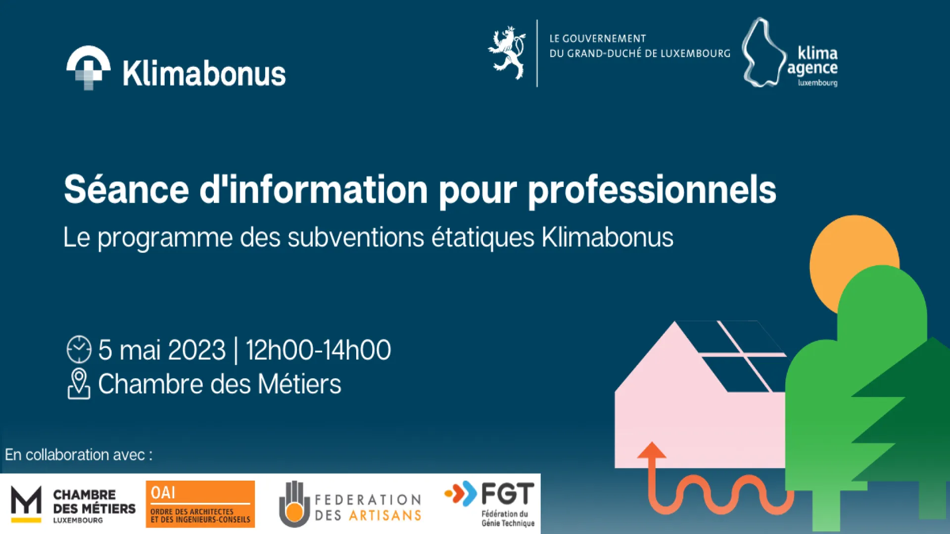 Nouveau régime Klimabonus - Séance d'information