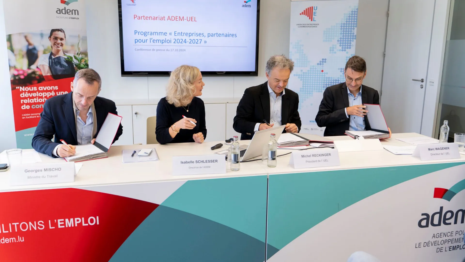 Partenariat ADEM-UEL 2024-2027 : Une collaboration renforcée pour l'emploi