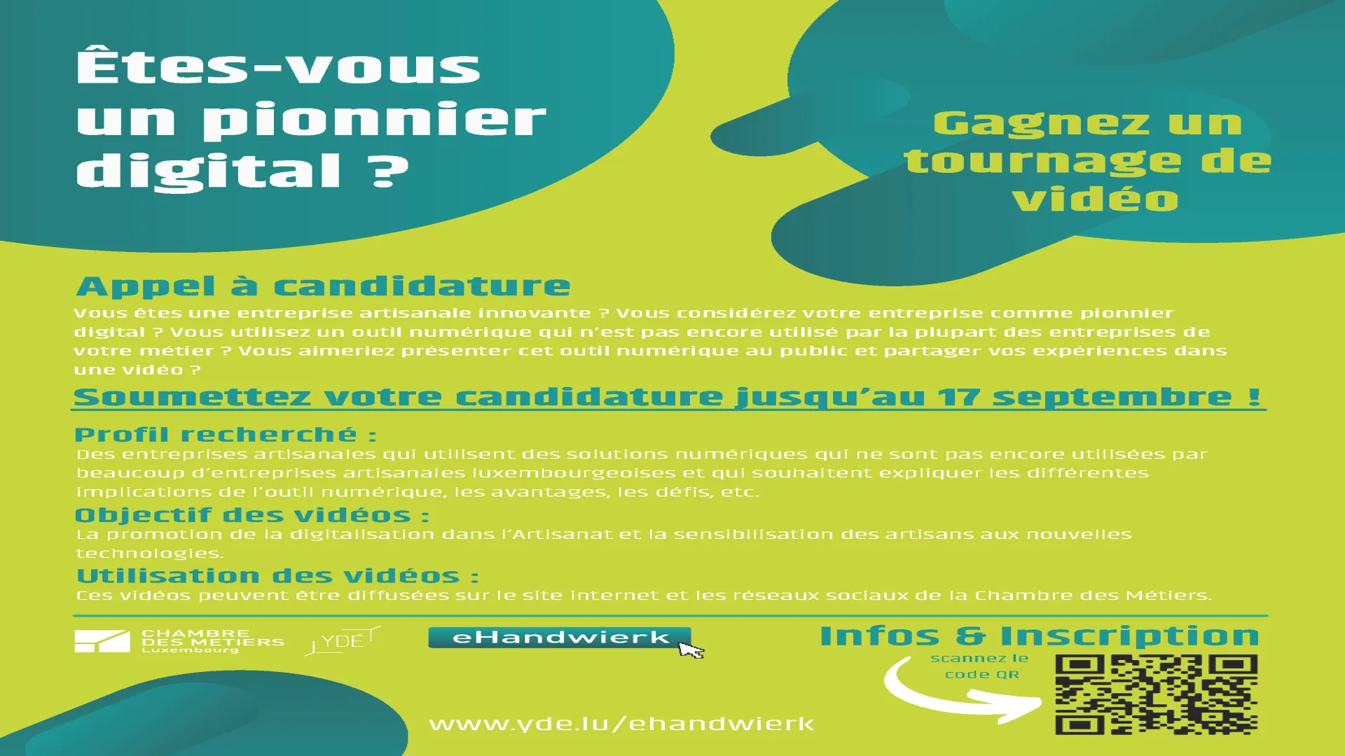 Appel à candidature : Êtes-vous un pionnier digital ?