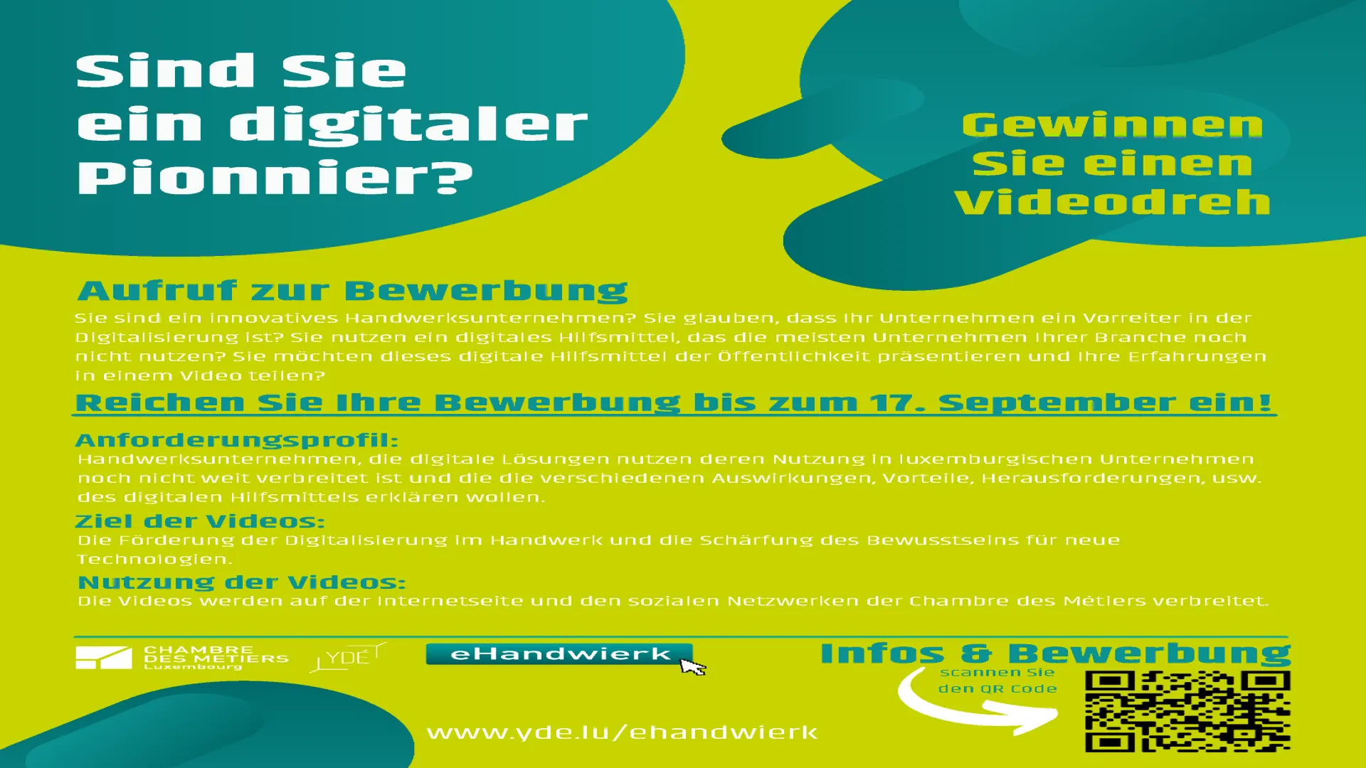 Aufruf zur Bewerbung: Sind Sie ein digitaler Vorreiter?