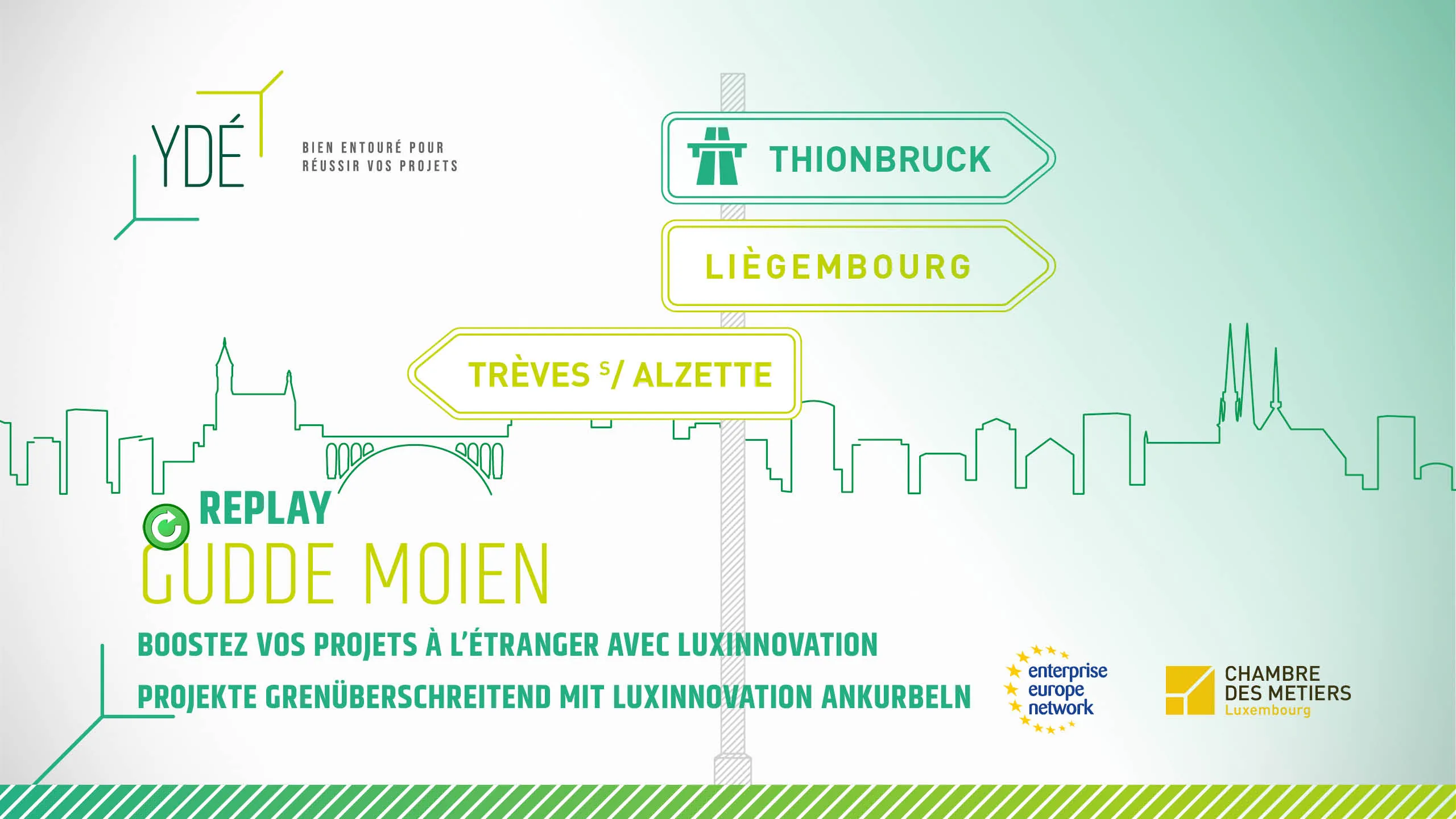 REPLAY - Gudde Moien Groussregioun ! Boostez vos projets à l’étranger avec Luxinnovation