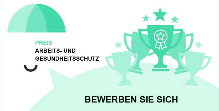 Arbeits- und Gesundheitsschutzpreis 2022: Aufruf zur Teilnahme!