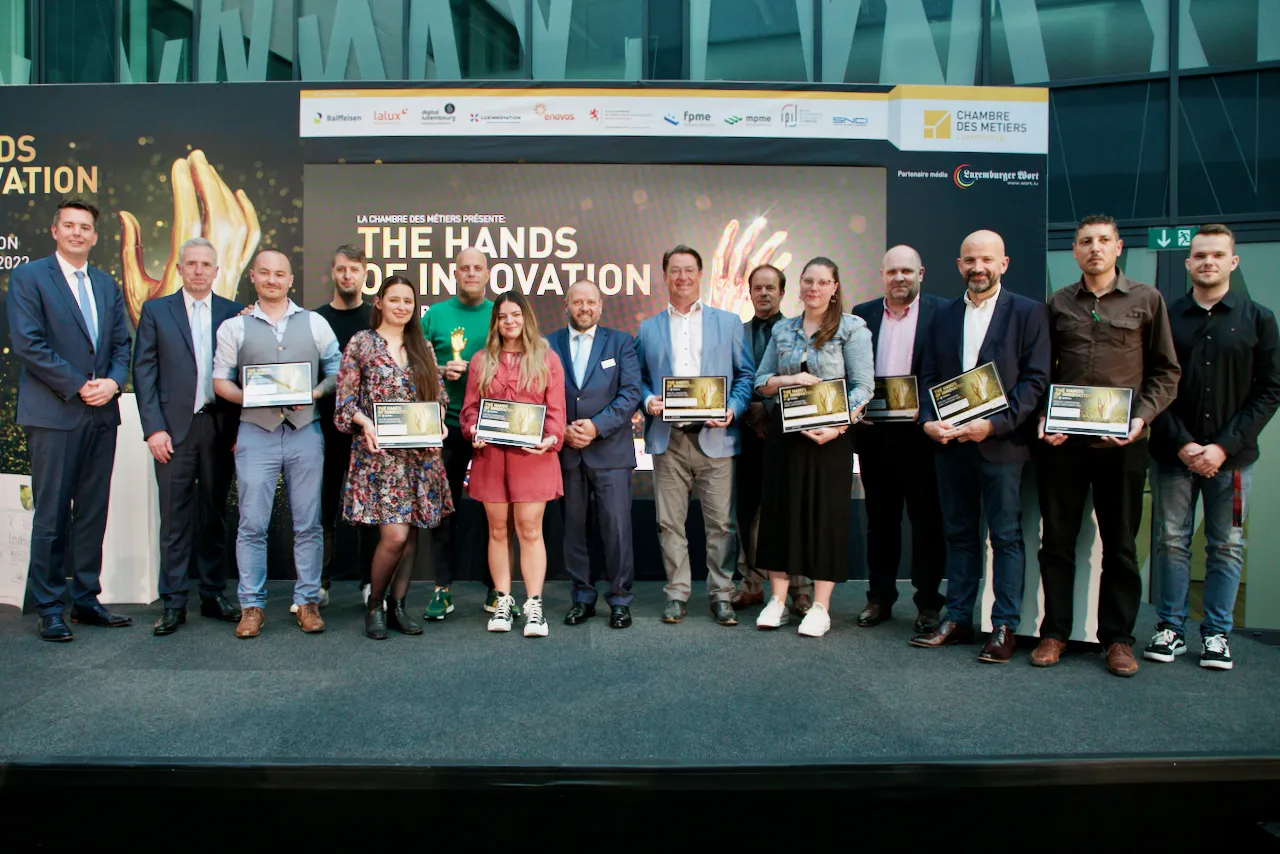 Foto der Gewinner des Prix de l'Innovation dans l'Artisanat 2022