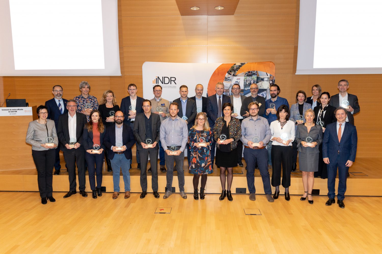 Remise officielle du Label ESR à 38 entreprises