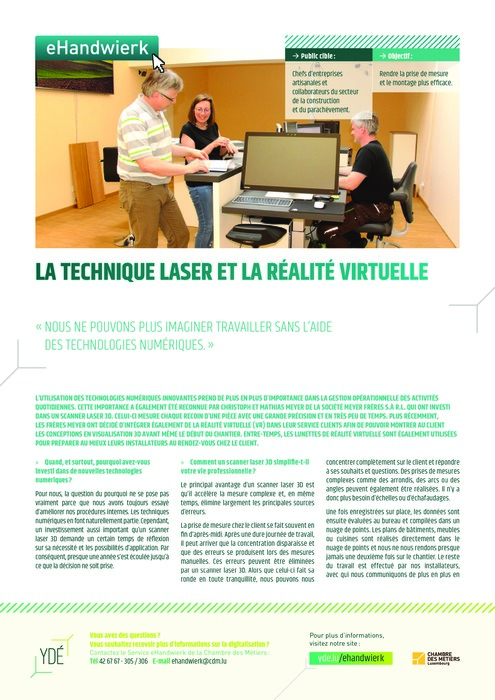 La technique laser et la réalité virtuelle